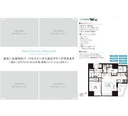 ディアクオーレ白金高輪 1LDKの間取図画像