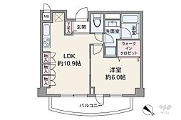 グランエクレール参宮橋 1LDKの間取図画像