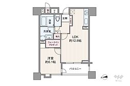 パーク・コート恵比寿ヒルトップレジデンス 1LDKの間取図画像