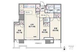 晴海フラッグ サンビレッジ T棟 3LDKの間取図画像