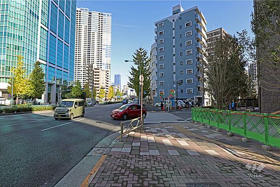敷地北西側道路...