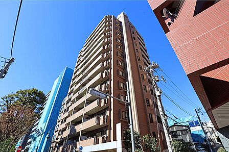 朝日マンション白金通りの外観(北東側から)
