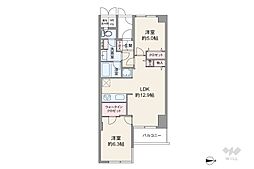 ライオンズマンション大森 2LDKの間取図画像