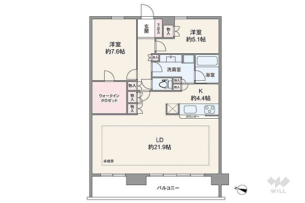 間取りを拡大表示