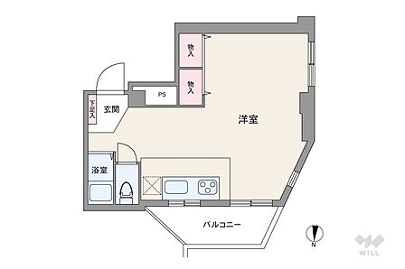 1R 間取り