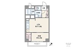 秀和恵比寿レジデンス 1LDKの間取図画像