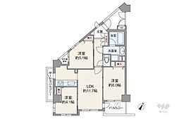 ライオンズプラザ目黒 3LDKの間取図画像