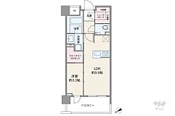 リビオレゾン渋谷笹塚 1LDKの間取図画像