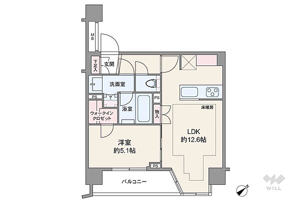 間取りを拡大表示