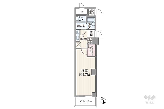 間取りは専有面...