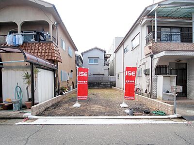 外観：【泉大津市池浦町1丁目】敷地面積約80.44m2（約24.33坪）。敷地全体を有効に活用できる整った区画です。現状更地のため建物解体費用を節約できます。