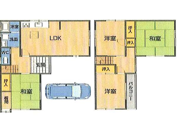 間取りを拡大表示