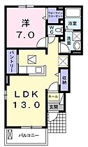 シャンポールおがせII 101 ｜ 岐阜県各務原市各務おがせ町５丁目（賃貸アパート1LDK・1階・45.77㎡） その2