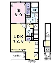 ブローテ 202 ｜ 岐阜県岐阜市岩地２丁目（賃貸アパート1LDK・2階・49.17㎡） その2