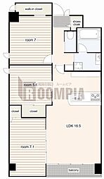 TheresidenceM・KANOU 3LDKの間取図画像