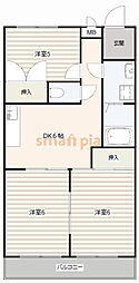 エステート23 3DKの間取図画像