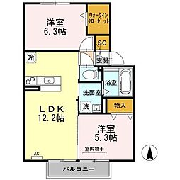 間取図画像 2LDK