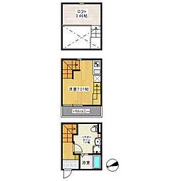 T&T ワンルームの間取図画像