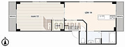 シャトーみずほ 1LDKの間取図画像