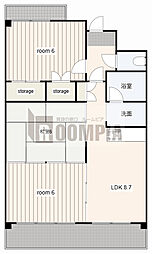 Axisヨーロッパ一番館 3LDKの間取図画像