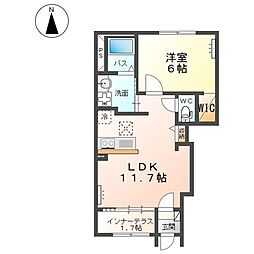 Liberte(リベルテ) 1LDKの間取図画像