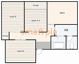 プリンセス石山 3DKの間取図画像