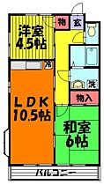 プレステージ関根II 203 ｜ 埼玉県草加市弁天５丁目（賃貸マンション2LDK・2階・49.58㎡） その2