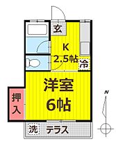 コーポゆき 203 ｜ 埼玉県草加市吉町１丁目（賃貸アパート1K・2階・20.70㎡） その2