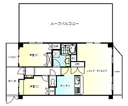 藤和シティコープ草加新田II 308 ｜ 埼玉県草加市旭町６丁目（賃貸マンション2LDK・3階・63.43㎡） その2