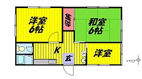 佐藤コーポ 201 ｜ 埼玉県草加市長栄１丁目（賃貸アパート2K・2階・36.45㎡） その2