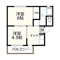 埼玉県草加市遊馬町（賃貸マンション2K・2階・31.47㎡） その2