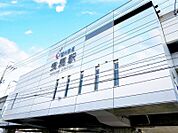 曳馬駅まで　549m　徒歩約7分●相対式ホーム2面2線の有人高架駅。