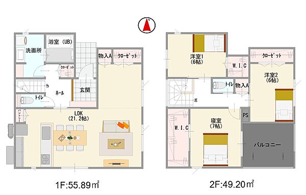 間取りを拡大表示