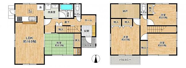 間取りを拡大表示