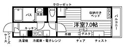 ユニエミール三重大学前 1Kの間取図画像