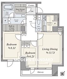 間取図画像 2LDK