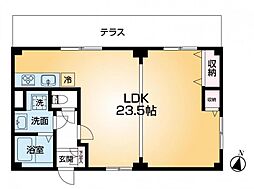 春日野グリーンハイツ 1LDKの間取図画像
