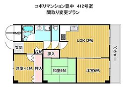 間取図画像 3LDK