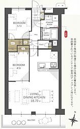 間取図画像 2LDK