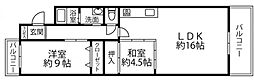 メゾンローズ塚口 2LDKの間取図画像