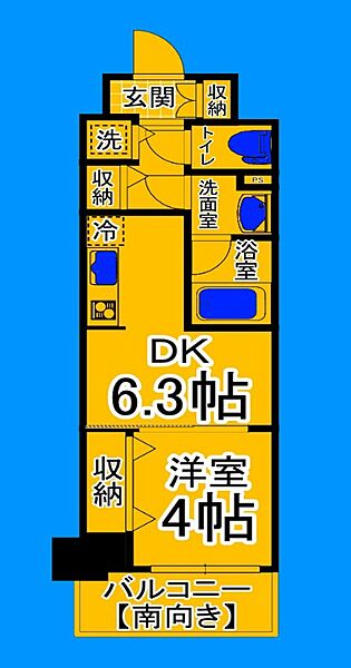 大阪府堺市堺区南安井町6丁(賃貸マンション1DK・6階・29.82㎡)の写真 その2