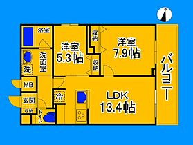 大阪府堺市堺区向陵西町4丁（賃貸マンション2LDK・4階・60.11㎡） その2