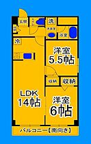 大阪府大阪市住吉区苅田3丁目（賃貸マンション2LDK・4階・54.50㎡） その2