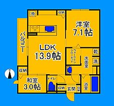 大阪府大阪市住吉区南住吉1丁目（賃貸アパート2LDK・3階・59.28㎡） その2