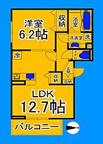 大阪府大阪市住吉区山之内2丁目（賃貸アパート1LDK・3階・45.68㎡） その2