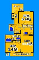 大阪府堺市北区百舌鳥陵南町3丁（賃貸アパート2LDK・1階・55.62㎡） その2