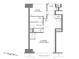 ニックハイム中目黒 1LDKの間取図画像