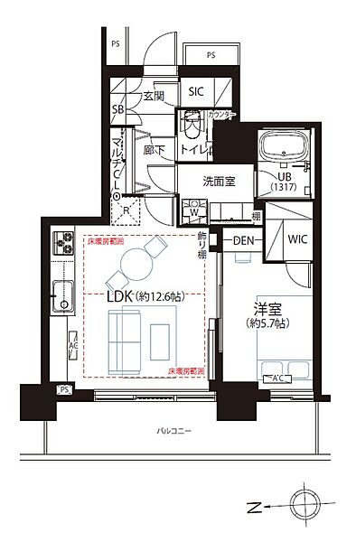 間取りを拡大表示