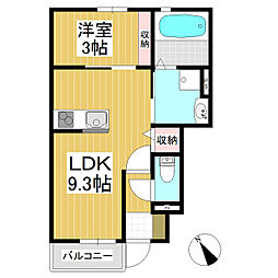 Brilo西軽井沢 1LDKの間取図画像