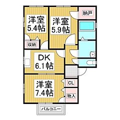 物件の間取り